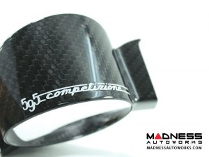 FIAT 500 ABARTH Boost Gauge Cover w/ 595 Logo - Carbon Fiber 